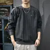 Moletom Novo de Manga Longa para Homens Primavera e Outono 2026, Tendência de Alta Qualidade Popular Masculino Gola Redonda Camada Base Casual