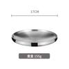 304 disco de aço inoxidável coreano estilo placa de churrasco de camada dupla isolado ocidental bife japonês e coreano estilo dim sum prato multiuso