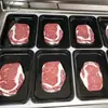 Máquina de embalagem a vácuo tipo 760 ajustada ao corpo frutos do mar bife carne salmão bandeja filme máquina de embalagem
