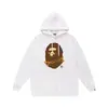 Moda Urbana Transfronteriza de Comercio Exterior Marca Unisex Otoño e Invierno Estampado de Letras Sudadera con Capucha Holgada Pulóver Sudadera Ape Casual Versátil