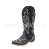 Juyuan En Stock 2026 Nuevos Zapatos de Invierno para Mujer para Comercio Exterior, Deseo Talla Grande Bordados Puntiagudos Botas Largas de Cuero para Mujer Tipo Caballero