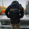 Sudadera de Forro Polar Transfronteriza para Mujer con Estampado de Eslogan de Letra, Bolsillo Canguro, Cordón, Sudadera con Capucha Estampada Oversi