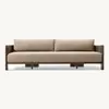 Sofá exterior nórdico personalizado, sofá de diseño para patio, terraza, balcón exterior, muebles de exterior de aleación de aluminio para jardín