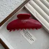 ¡Serie Roja de Año Nuevo! Pinza Grande para Agarrar Carta Etiqueta Dorada Parte Posterior de la Cabeza Pinza Tiburón para el Cabello Accesorios para el Cabello Sombrerería Horquilla Agarre para el Cabello