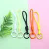 Cordão Curto para Celular, Cordão Trançado à Mão de Cor Sólida, Chaveiro, Cordão para Garrafa de Água Dopamina, Alça Anti-Perda Atacado