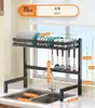 Estante de Almacenamiento para Cocina, Estante para Tazones, Escurridor para Tazones y Palillos, Escurridor de Platos, Caja de Almacenamiento con Escurridor para Tazones, Sobre el Fregadero
