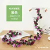 Enredadera de Rosas Artificiales de Amazon Transfronteriza con 45 Cabezas de Flores de Doble Color, Enredadera de Peonías para Cubrir Áreas Desagradables, Decoración Suave para Aire Acondicionado