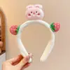 Diadema de felpa estilo coreano para niños, diadema linda de conejita para niña, no daña el cabello, pasador, tocado, banda para el cabello