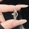 Bestseller Xiaohongshu Anel Coroa Feminino Leve Luxo Moda Temperamento Ajustável Anel Coroa de Princesa Presente para Namorada