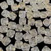 Cuadrados transparentes con relieve dorado de ondas de agua, accesorios para joyería DIY hechos a mano, disponibles en stock para transmisiones en vivo en línea