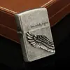Isqueiro a Querosene Leader Anjo dos Sonhos Adesivo de Coração Personalizado Roda de Pedra Vintage Retro Isqueiro da Moda Masculino
