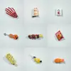 Grampo de Cabelo de Fruta Simulada para Mulheres, Personalizado, Criativo, Engraçado, Grampo Bico de Pato, Grampo Divertido para Franja Lateral, Grampo de Cabelo