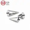 Brincos Pontiagudos de Liga de Titânio F136 Studs de Diabo Studs para Cartilagem da Orelha Studs para Lábio Studs para Nariz Joias de Piercing Minimalistas de Nicho Cabeças de Reposição