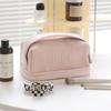 2022 Nuevo Bolso Cosmético de Tostada Crema Gran Capacidad para Mujer Portátil Bolsa de Almacenamiento para Labiales Equipaje de Mano de Viaje Neceser