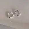 Pendientes de Aro Lisos Irregulares Minimalistas para Mujer, Estilo Ins Fresco y Refinado, Pendientes de Aro Versátiles de Moda, Accesorios para Orejas de Nicho