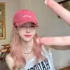 Peluca con Gorra para Mujer Rosa Toronja Gorra de Béisbol Moderna Diaria Iluminadora Todas las Estaciones Casual Versátil Gorra de Peluca de Béisbol