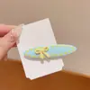 Pinza para el pelo lateral estilo coreano 2025 nuevo para mujer, de alta gama, a la moda, pinza dulce y linda para flequillo, pinza de pico de pato, accesorio para el pelo