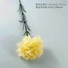 Clavel Artificial Ramo Flor Falsa Flor de Seda Flor Seca Arte Decoración Sala de Estar Decoración de Mesa Flor Decorativa Plástico Día de la Madre