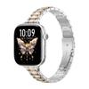 Adequado para Apple Watch 9/S10/Ultra S11 Relógio Pulseira de Aço Emagrecedora de Cinco Contas Pulseira de Metal de Aço Inoxidável