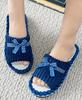 Novas Pantufas de Gato de Desenho Animado de Comércio Exterior para Mulheres, Pantufas Abertas para Casa, Pantufas de Algodão Listradas, Venda Quente Atacadista Transfronteiriça