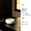 Colección de Juego de Té Kung Fu Moyi Arcilla de Jade Azul y Blanco Bambú Pintado a Mano para Uso Doméstico, incluyendo Gaiwan, Tetera, Bandeja de Té y Tazas de Té
