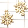 1 Nuevo KC Aleación de Oro Serie Navideña Muñeco de Nieve Artificial Colgante de Papá Noel Colgante Accesorios para Joyería DIY