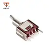 Suministro de Botón Giratorio de Dos Velocidades Ultrapequeño Rojo SMTS-102-2C2t Interruptor de Botón Especial de Alta Calidad de 5 Pines