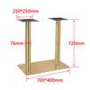 Patas de Mesa Doradas de Lujo Ligero Comerciales, Patas de Mesa de Comedor Comerciales, Patas de Mesa Doradas de Acero Inoxidable, Patas de Mesa de Ferretería