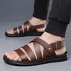 Sandalias Romanas de Playa Antideslizantes de Suela Gruesa, Zapatos de Hombre Suaves y Versátiles, Sandalias Romanas de Playa Antideslizantes de Suela Gruesa, Zapatos de Hombre Suaves y Versátiles