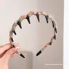 Faixa de Cabelo Plush Colorida Ondulada para Mulheres com Topo Alto no Crânio, para Lavar o Rosto e Grampo de Cabelo, Faixa de Cabelo Antiderrapante com Dentes de Pelúcia