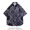 Camisa Paisley Casual de Verano de Moda para Hombre, Camisa Holgada Personalizada para Adolescentes, Camisa Chic Estilo Hong Kong para Conjunto de Chico de Hong Kong
