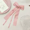 Pasador de horquilla de lazo de cinta para niña, pasador de estilo coreano, simple, versátil, de alta calidad, para recogido a medias, accesorios para el cabello