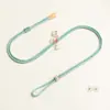 Cuerda para Colgar Colgante Simple Tejida a Mano Sin Nudo Hebilla de Seguridad Cordón de Collar para Hombres y Mujeres Colgante de Jade Jadeíta Cuerda Dorada