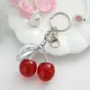 Chaveiro de Cereja Pingente de Bolsa Decoração de Mochila Estilo Tendência da Internet Japonesa e Coreana Pingente de Fruta Cereja da Moda