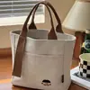Bolso Nuevo de Lona Bordada para Mujer de un Solo Hombro Estudiante Viaje a la Oficina de Mano Bolso de Lona Bolsa de Compras Artístico Ins Japonés Coreano