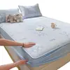 Colchoneta Refrigerante Hielo Frijol Clase A de Verano Juego de Tres Piezas con Sábana Ajustable, Colchoneta de Seda Hielo, Colchoneta Refrigerante Lavable a Máquina, Cubierta de Cama, Colchoneta Refrigerante