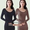 Roupa Íntima Térmica Feminina Camada Base Top Fino Modelador de Corpo Roupas de Outono e Conjunto de Calças para Inverno