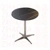 Mesa Cuadrada de Color Nogal para Uso Doméstico, Mesa de Comedor para Uso Comercial, Mesa de Comedor de Madera Maciza para Restaurantes, Mesa de Comedor de Pizarra para Restaurantes de Comida Rápida