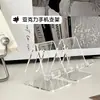 Soporte de escritorio transparente de acrílico para teléfono, engrosado, estilo ins simple, para uso perezoso de tableta, adecuado para estudiantes en dormitorios, clases en línea y maratones