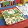 Nuevos pósteres para colorear transfronterizos de 10 hojas/paquete, tema de campamento al aire libre, papel para dibujar tipo graffiti hecho a mano para encontrar y colorear