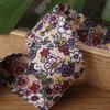 Cinta vintage con estampado de doble cara, hecha a mano, para niños y mascotas, lazo para el cabello, accesorios estilo Mori, para ropa, zapatos, sombreros, cinta.