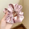 Goma de Pelo Oversize de Zhao Lusi para Mujer, Lazo de Pelo Retro de Gama Alta para Otoño e Invierno, Cuerda para el Pelo Floral de Estilo Perezoso