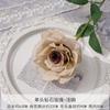 Rosa Diamante de Cabeza Sencilla Simulada Flor Falsa Flor de Piso para Boda Salón de Bodas Floral Decorativo de Alta Gama Flor Artificial de Plástico