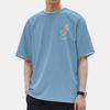 T-shirt de algodão puro homens de manga curta verão gola redonda T-shirt Top Clothes Pure Cotton meia-manga moda marca coelho estampado base camisa