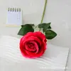 Simulación Rosa Sencilla de Franela Rosa Pared de Flores Cascada Decoración para el Hogar Boda Día de San Valentín Flor de Simulación Flor Falsa