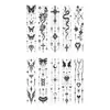 Pegatinas de Tatuaje Oscuras Estilo Gótico en Stock, Pegatinas de Tatuaje Retro Personalizadas, Impermeables y de Larga Duración, Pegatinas Decorativas de Tendencia de Nicho