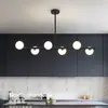 Lámpara de araña de restaurante nórdico nueva, lámparas de mesa modernas, simples, de tira larga, creativas, de alta gama, para bar de celebridades de internet, mesa de comedor