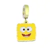 Acessórios para Pulseira Panjia Pingente Aço Inoxidável Gotejamento de Óleo Desenho Animado Winnie the Pooh Ouro 18k Pequeno Pingente Atacado Transfronteiriço