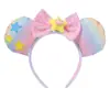 Diadema Personalizada de Gradiente Arcoíris para Parque de Atracciones Diadema Lazo Lindos Accesorios para el Cabello Tocado Nuevo Estilo Dulce Otoño e Invierno 2023