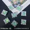 Anel com Miçangas Espaçadoras de Oito Furos em Forma de Abóbora Coração Borboleta Grande com Zircônia Anel Facial Anel para Pulseira de Miçangas DIY Acessórios de Joias para Colar